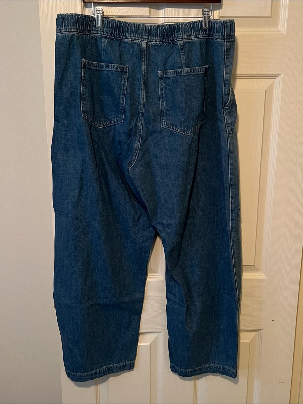 NWT GAP High Rise Easy Barrel Jeans - Elastic waist - Picture 9 of 9